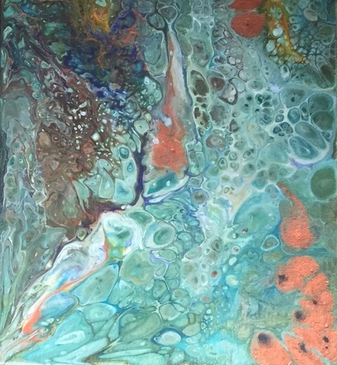Anna Day - Acrylic pour paintings (triptych)