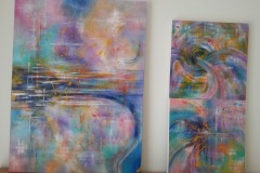 Natalie Doubrovski - Purple Twist (triptych)