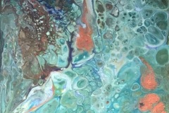 Anna Day - Acrylic pour paintings (triptych)