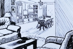 Eric Harvey - Interior Sketch
