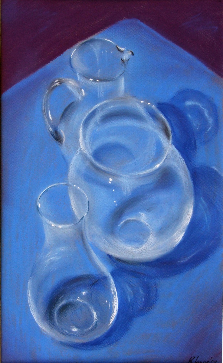 Glass in Blue Pastel