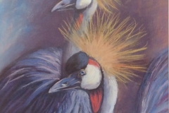 Golden Crested Cranes - Rosemary Morgan