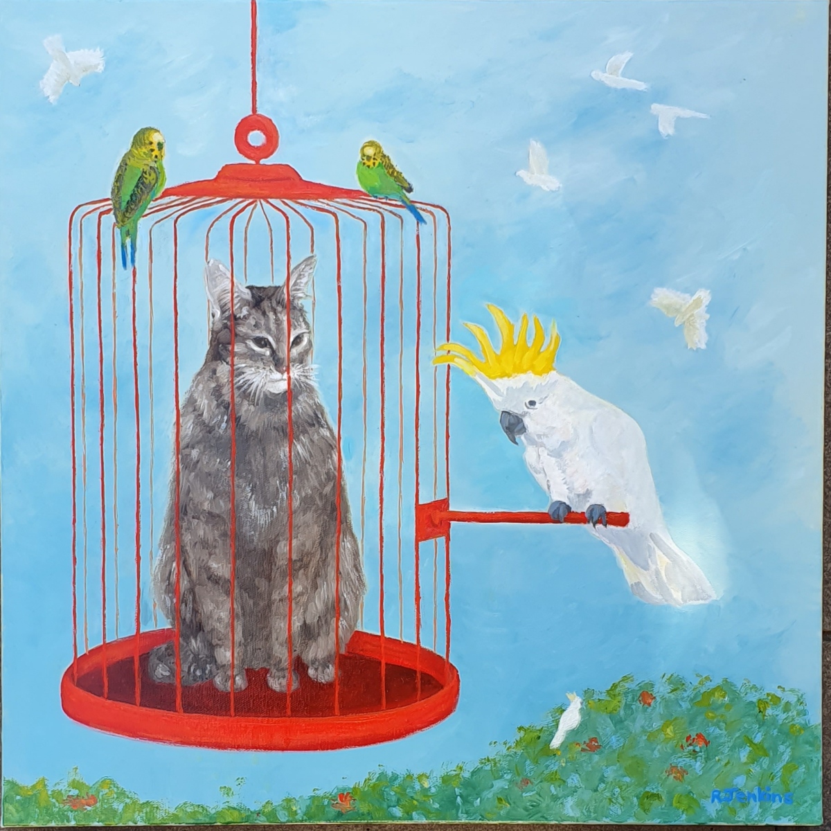 Robyn Jenkins - Freedom - Oil - 51 x 51cm