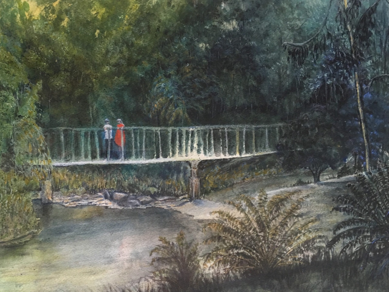 Nancye Davison - Bush Walk - Watercolour - 53 x 46cm