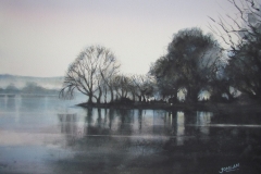 Jon Lam (Tutor) - A Winter's Morning - Watercolour - 75 x 92cm