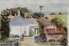 Thilly McLean - Balcony View, Queenscliff - Watercolour - 45 x 28cm