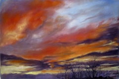 Farimah Eshraghi (Tutor) - Magic Sunset - Pastel - 40 x 30cm